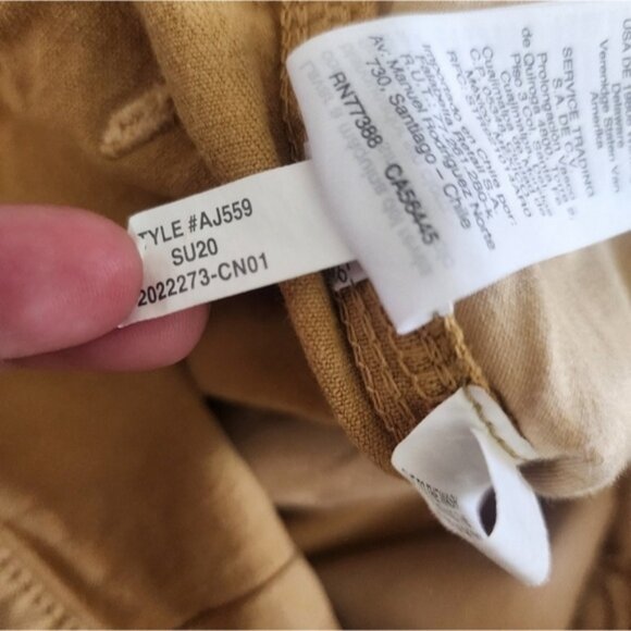 Madewell Classic Straight Leg Crop Pants in Mustard Yellow size 26 - Picture 5 of 5